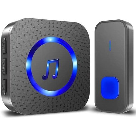 Langaton ovikello – 55 melodiaa, 5 äänenvoimakkuutta, IP55 vedenpitävä, 400 m langaton kantama