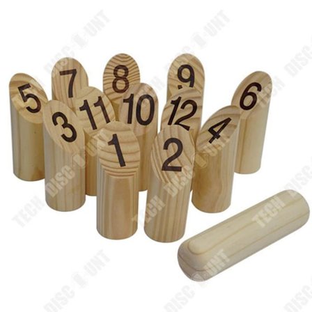 Kastspel - TECH DISCOUNT - Skittles Kastning Roligt Spel - Trä - Utomhus - 2 spelare eller fler