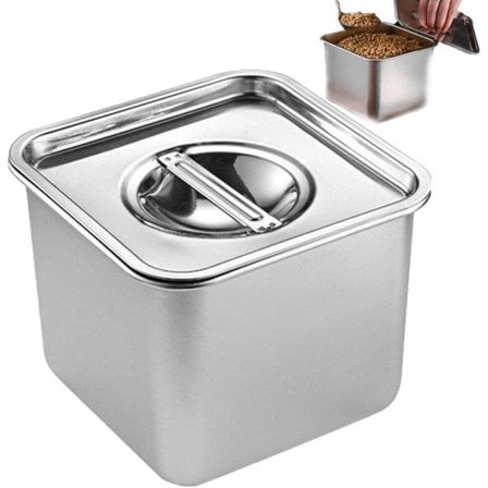 14 cm Ruostumattomasta teräksestä valmistettu maustepurkki mausteiden säilytykseen, keittiötarvikkeet