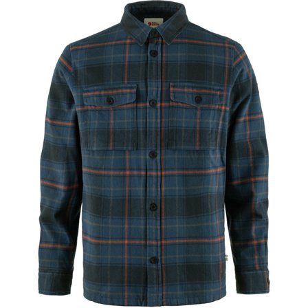 Fjällräven Men's Övik Lite Padded Shirt in Dark Navy/Indigo Blue | Size: 2XL, G-1000/Polyester/Cotton