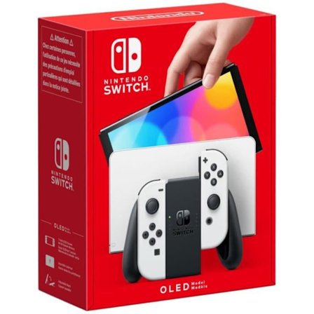 Nintendo Switch-konsol - OLED-modell • Vit