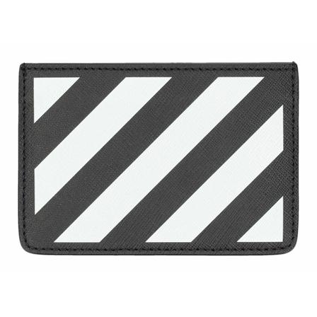 Off White, Wallet Omnd 035C99Lea 001 Czarny, Mężczyzna, Rozmiar: ONE Size