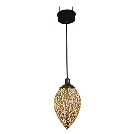 Solcelled LED Marokkansk Hengelampe Retro Marokkansk Mønster Projeksjonslampe Utendørs Hage Dekor