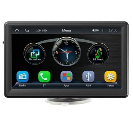 7 tommer Bil Radio Multimedia Video Afspiller Trådløs Carplay Og Trådløst Android Auto Touch Skærm Sol Skjælm