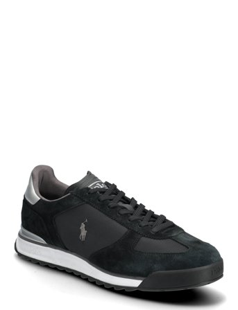 Polo Ralph Lauren Varick Suede & Oxford Sneaker - Black - 41