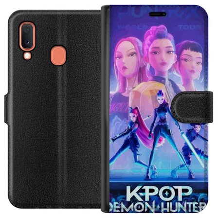 Kompatibelt Plånboksfodral till Samsung Samsung Galaxy A20e Trendiga KPop Demon Hunters docka figur