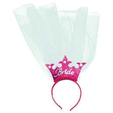 Bride To Be Vaaleanpunainen Kruunu Hunnulla