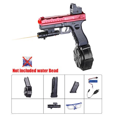 G17 Gel Ball Blaster -lelupistooli 7,4 V:n akulla - kesähauskaa perheelle ja ystäville