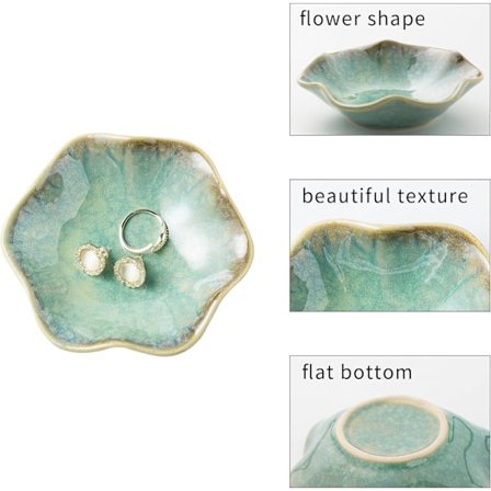 Smykkeskål, Ringskål, Keramisk pyntegjenstandskål, Nøkkelbolle, Dekorativt fat, for venner søstre datter mor (rosa)