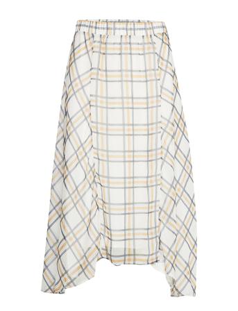 Check Kate Skirt Cream Bruuns Bazaar