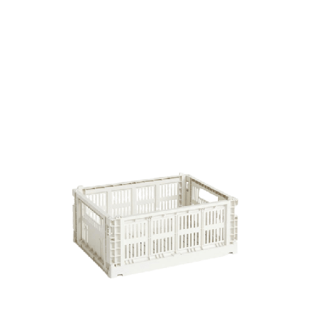 HAY Colour Crate Medium Förvaring Vit M