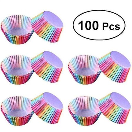100pc/lot Paper Cake Mold Round Shaped Muffin Cupcake Baking Molds Kitchen Cooking Bakeware Maker Diy Cake Decorating Tools
