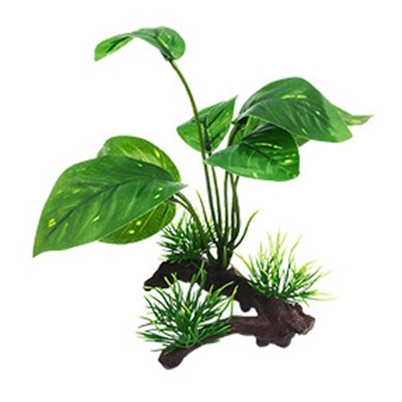 Akvaariosimulaatio keinotekoiset ajopuun oksat kalat säiliön koristeluun muovikasvin kanssa makean veden suolalle