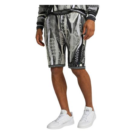Carlo Colucci, Strickshorts mit Jaquard Cudemo Grijs, Heren, Maat:XL