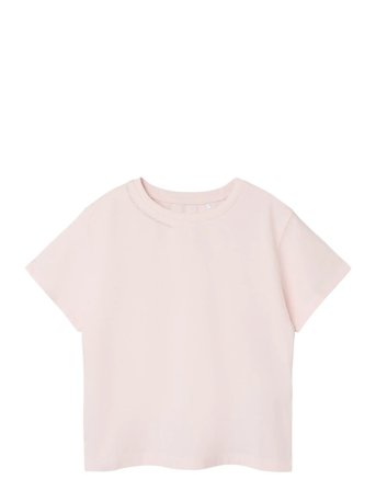 name it Nkflomster Ss Short Loose Top - Pink - 116