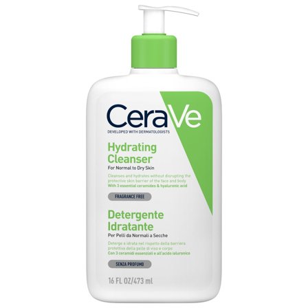 CeraVe Detergente Idratante Viso Pelle Da Normale A Secca Con