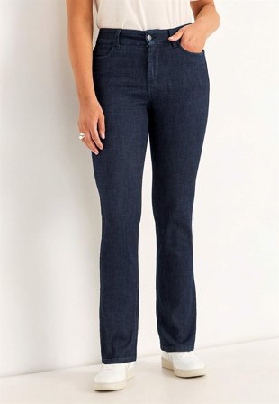 Cellbes of Sweden - Rette jeans i superstretch denim i mørkeblå denim for damer i størrelse 62