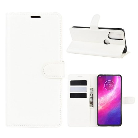 Classic Motorola One Hyper fodral - Vit