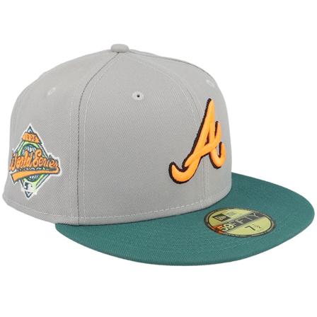 New Era - Atlanta Braves Airborn 59FIFTY World Series 96 Grey Fitted Fitted Grey Cap - MLB @ Hatstore