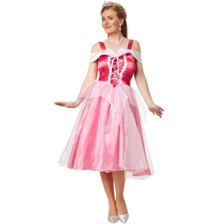 Tectake Maskeraddräkt Prinsessan Aurora Lightpink Xxl