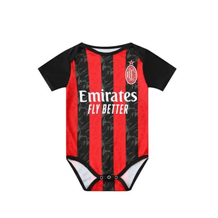 25-26 A.C. Milan Hjemme Nyfødt Baby Jumpsuit Sparkedragter Fodbolddragt Hjemme