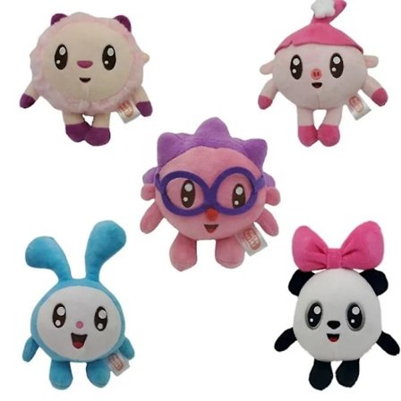 5 kpl/setti Cartoon Babyriki Pehmolelu Pehme Täytetty Chichi Krashy Rosy Wally Pandy Pehme Täytetty Nuken Lahja Lapsille [HK]