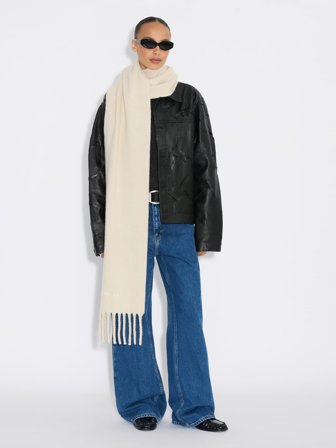 Idro Lambswool Tassel Scarf