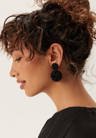 BY JOLIMA Sanremo Earring Black Klær
