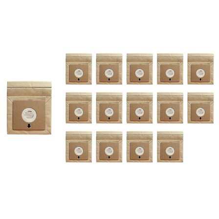15 st 11x10cm Universal dammsugarpåsar Kompatibel med Philips Electrolux Lg Samsung