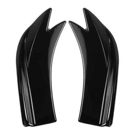 27cm Bilspoiler Canards Fenor Anti-krasch Diffusor Läpp Wrap Vinkel Splitter Skydd Gua