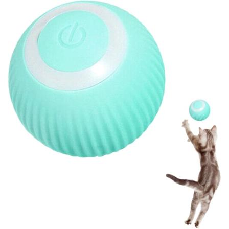 Blå - 1 stk. - Interaktiv bold til katte - Interaktiv automatisk - 360° USB - Stimulerer jagtinstinktet