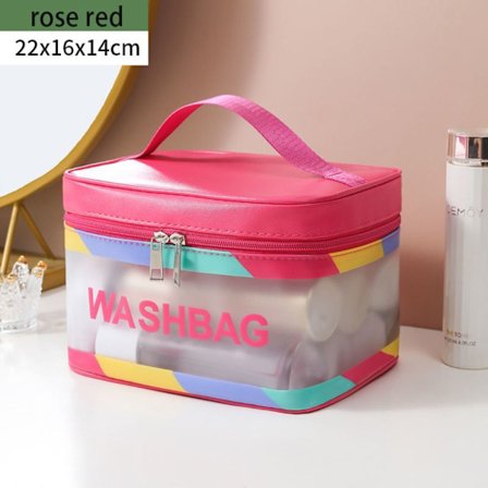 Vedenpitävä kosmetiikkalaukku Kosmetiikkakotelot ROSE RED