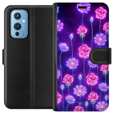 Yhteensopiva Lompakkokotelo OnePlus 9 Bloom Reverie Electric Petals
