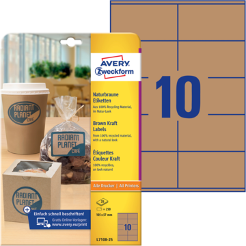 Avery Pappersetikett 105x57 mm