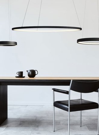 Gloria In taklampe Ø80 - sort