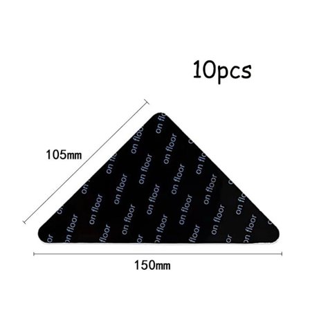 Liukumaton tarramatto Kiinnitys MUSTA KOLMIOKOLMIO