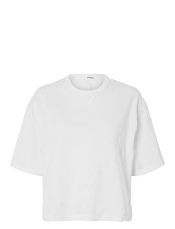 Selected | Slfpenny Ss Embroidered Tee | L