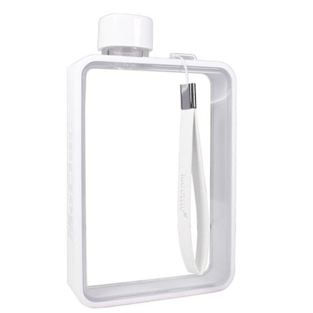 Flat vannflaske Reiseflaske Bærbar Reisekrus Bpa-fri A5 vannflaske for sport Camping Gym Fitness Utendørs