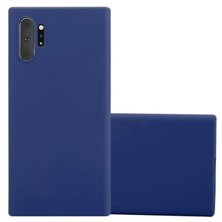 Skyddande Case för Samsung Galaxy NOTE 10 PLUS i MÖRKBLEU CANDY Silikon TPU Fodral