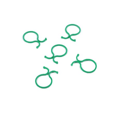 100-pack trädgårdsgrönsaksplantstöd ringklämmor