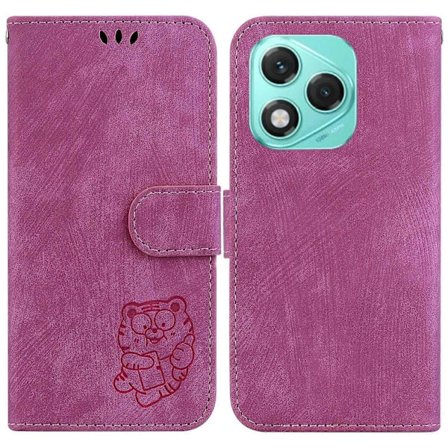 For Honor 400 Lite Lompakkokotelo Tiikeri Kuvio Nahkainen Iskunkestävä Puhelinkotelo