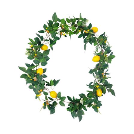 1 x 1.85m konstgjord citron girland vår sommar falsk frukt