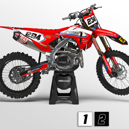 Sada Polepů 24MX Honda Exup - Honda CR 500R 1984-2001