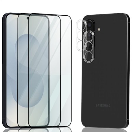 2-Pack Samsung S26 Plus Skärmskydd & 2-Pack linsskydd - Härdat Glas 9H - Super kvalitet 3D