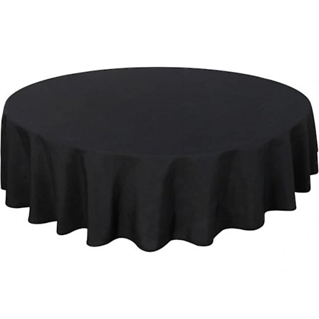 Rund dug af kvalitetsvæv 140 cm 55-FA - Sort