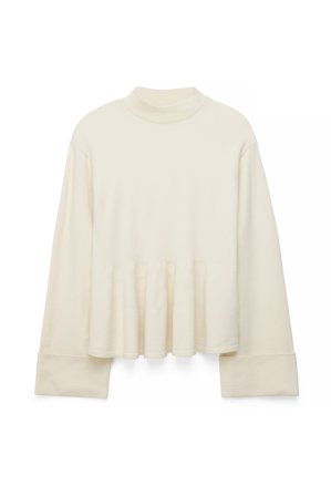 NA-KD Pull en maille à manches retroussées - Pulls fins - OffBlanc - XL