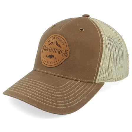 Wild Spirit - Marron trucker Casquette - Adventures Expeditions Engraved Patch Buck/Khaki @ Hatstore