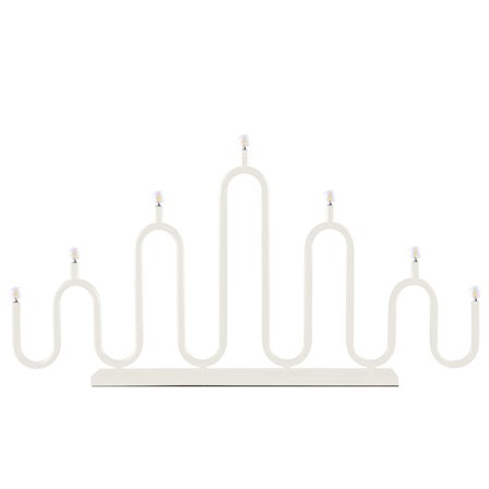 Globen Lighting Noel 7 adventsstake, hvit' - 'Elfenbenshvit