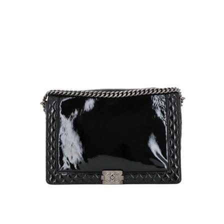 Chanel Vintage, Pre-owned Boy Zwart, Dames, Maat:ONE Size