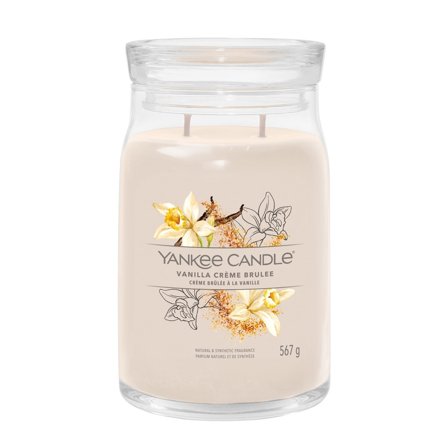 Yankee Candle Signature Jar Candles Vanilla Crème Brûlée 567g - Candela Profumata